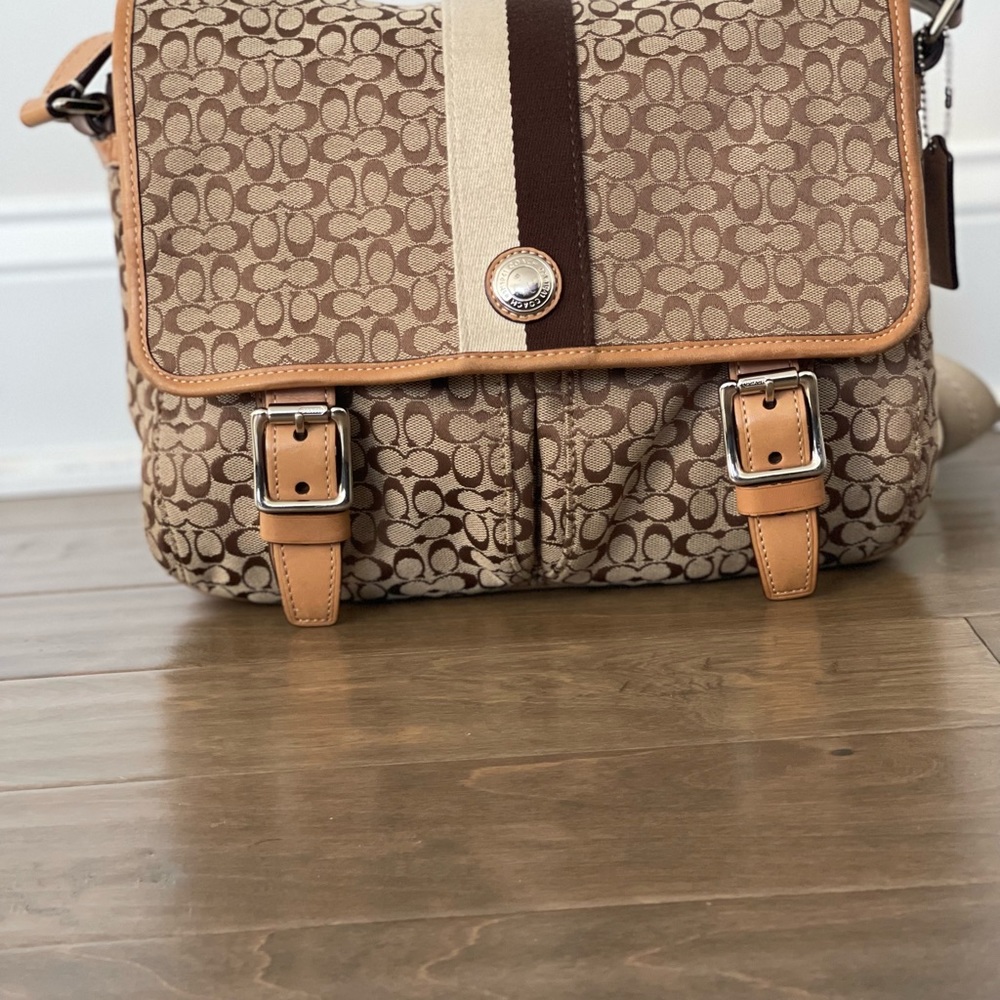 Coach signature crossbody